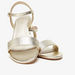 Celeste Women's Textured Slide Sandals with Block Heels and Buckle Closure-Women%27s Heel Sandals-thumbnail-3