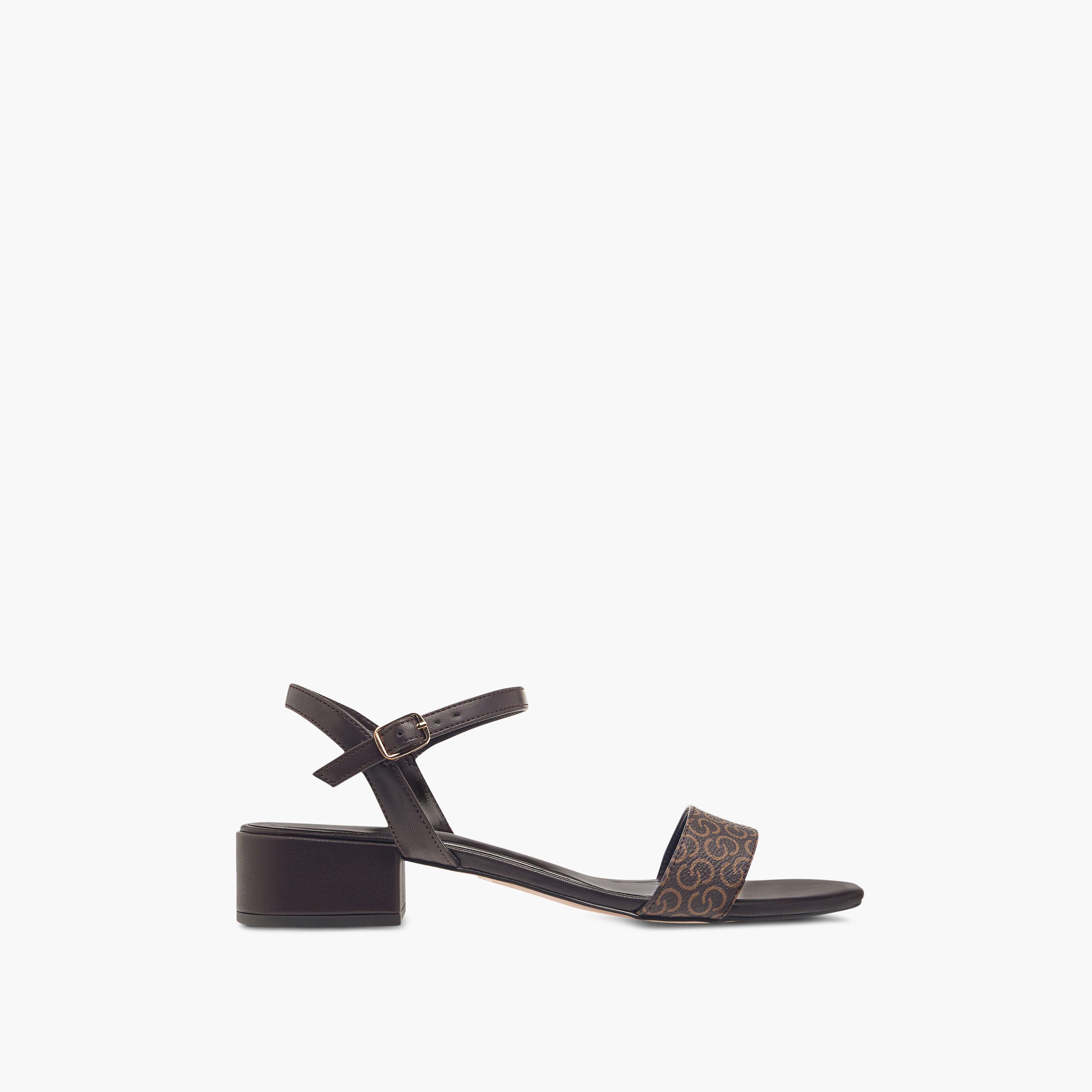 Celeste Women's Monogram Print Sandals with Block Heels and Buckle Closure-women-shoes-sandals-heeled-image-3
