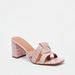 Celeste Women's Animal Textured Slip-On Block Heels-Women%27s Heel Sandals-thumbnail-1