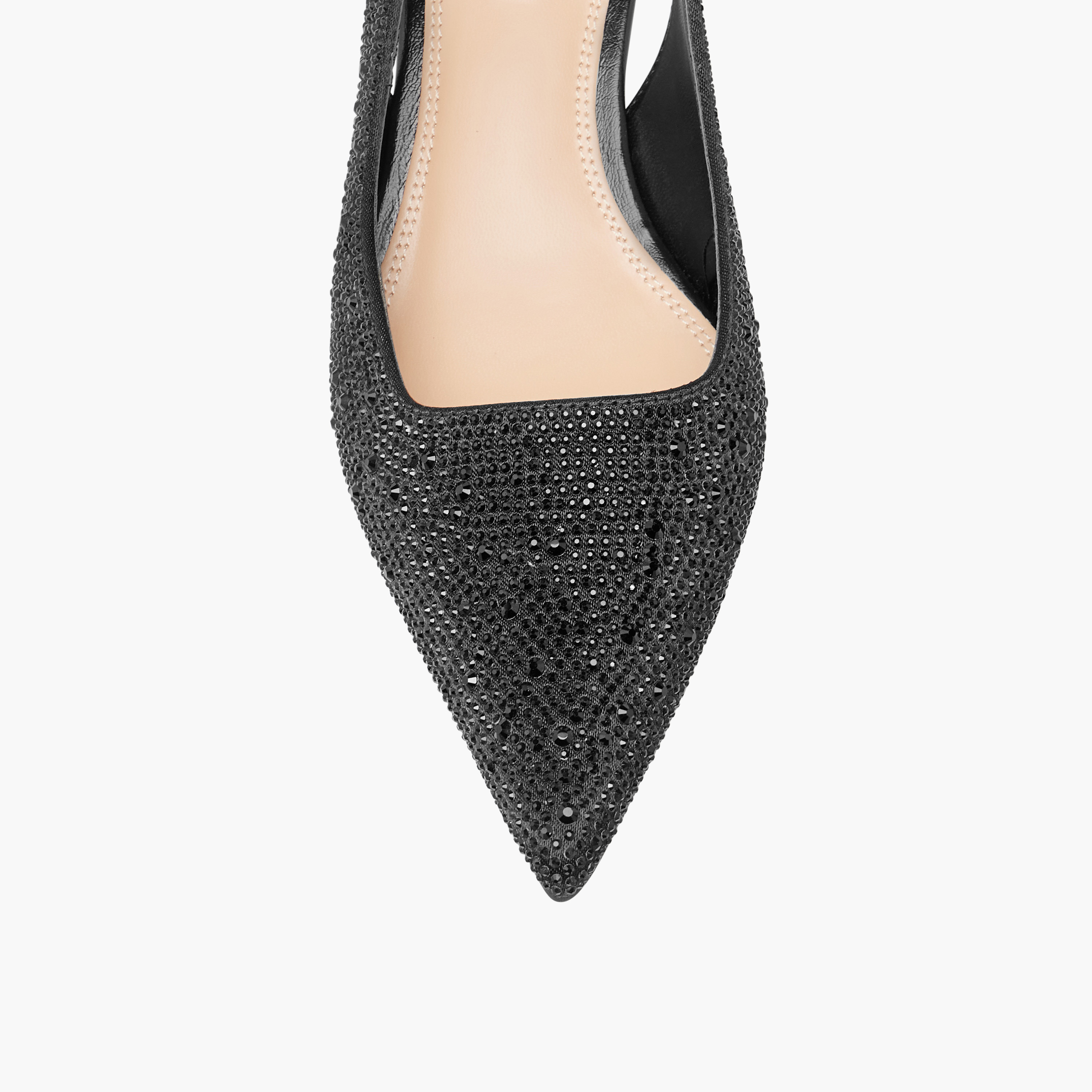 حذاء نسائي بكعب صغير وحزام خلفي بنقوش مونوجرام من إيل-women-shoes-sandals-heeled-image-4