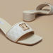 Elle Women's Monogram Print Slide Sandals with Block Heels-Women%27s Heel Sandals-thumbnailMobile-3