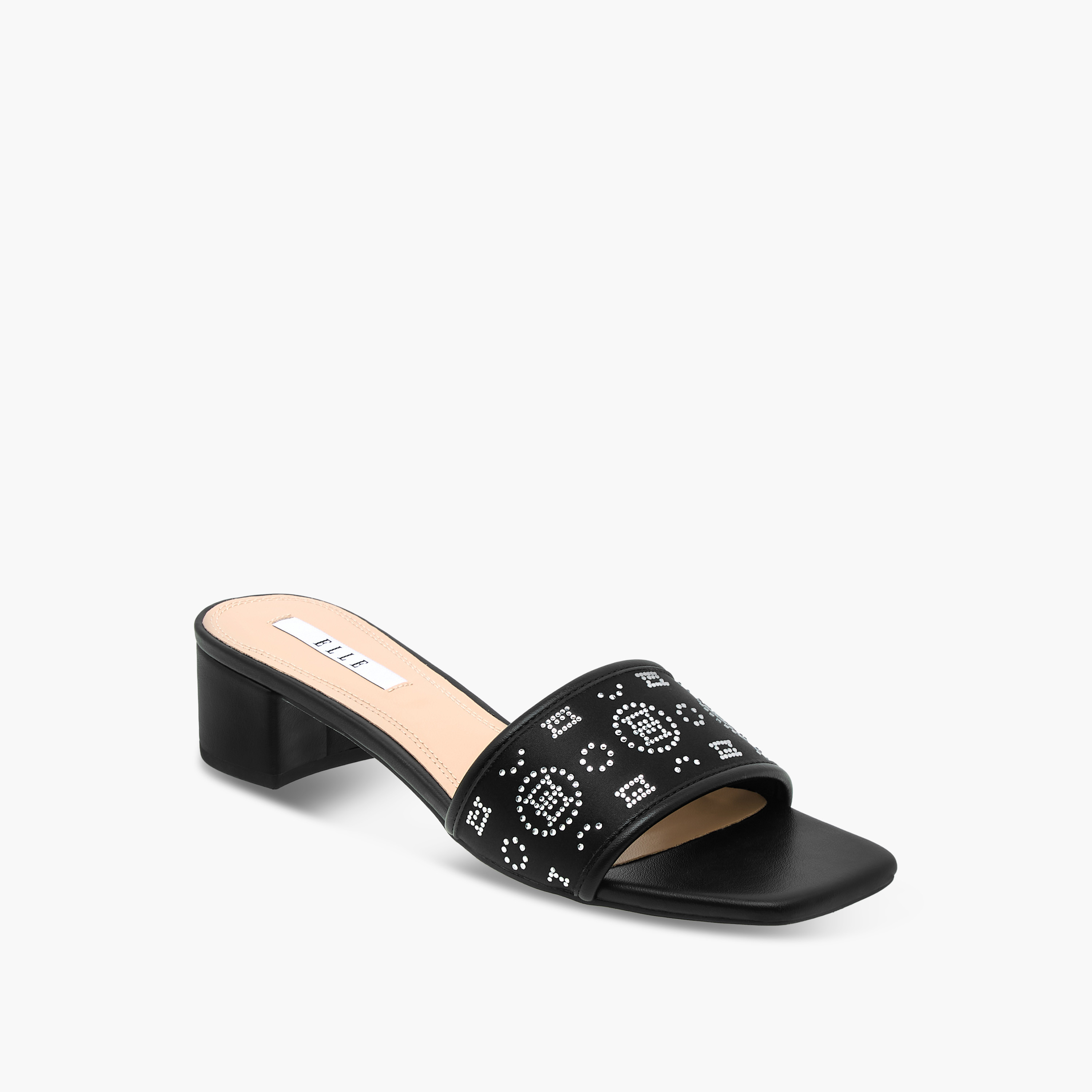 Elle Women Embellished Block Heel Sandals-women-shoes-sandals-heeled-image-2