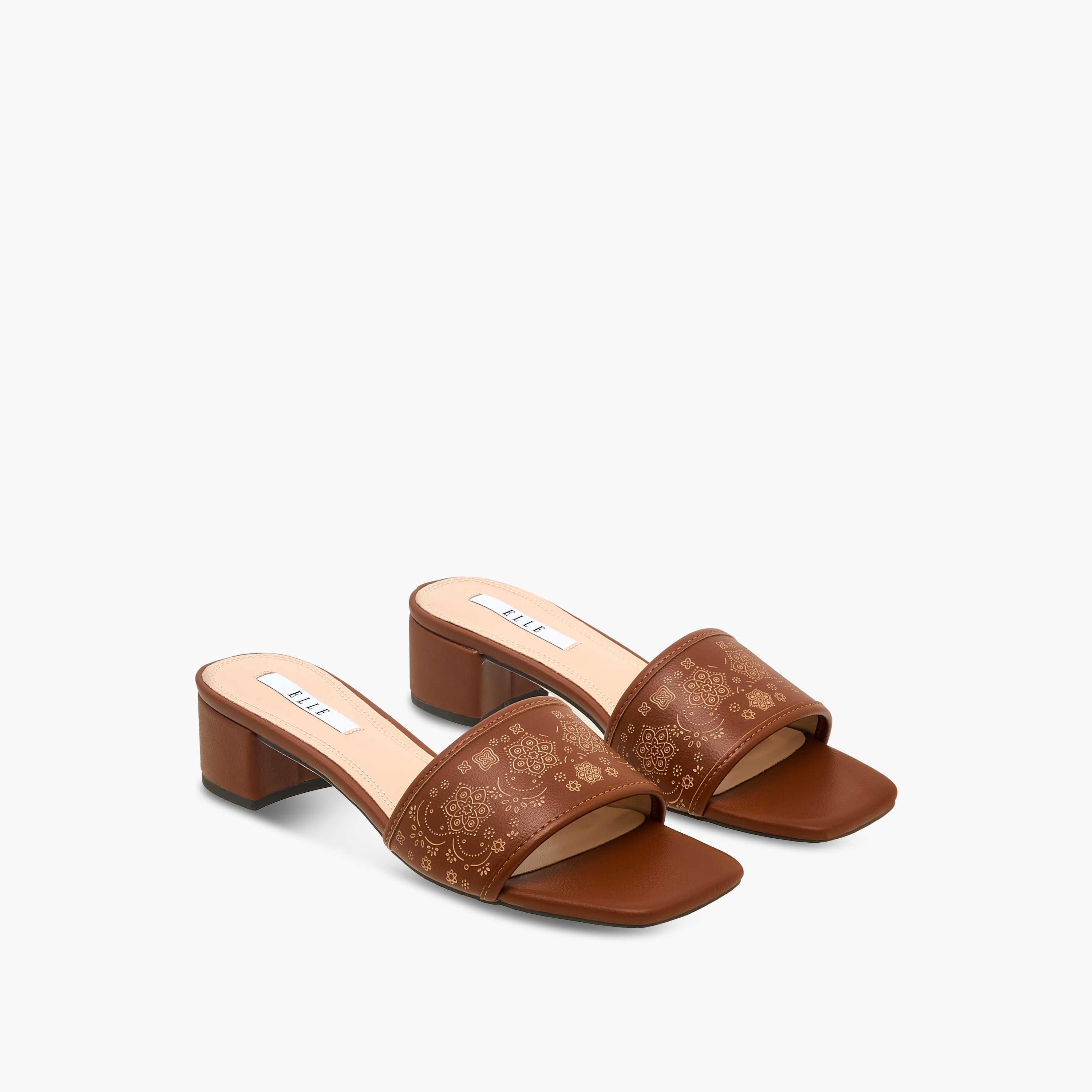 Elle Women Printed Block Heel Sandals-women-shoes-sandals-heeled-image-1