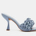 Celeste Women's Weave Detail Slip-On Sandals with Stiletto Heels-Women%27s Heel Sandals-thumbnail-5