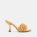 Celeste Women's Weave Detail Slip-On Sandals with Stiletto Heels-Women%27s Heel Sandals-thumbnailMobile-0