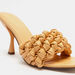 Celeste Women's Weave Detail Slip-On Sandals with Stiletto Heels-Women%27s Heel Sandals-thumbnailMobile-2