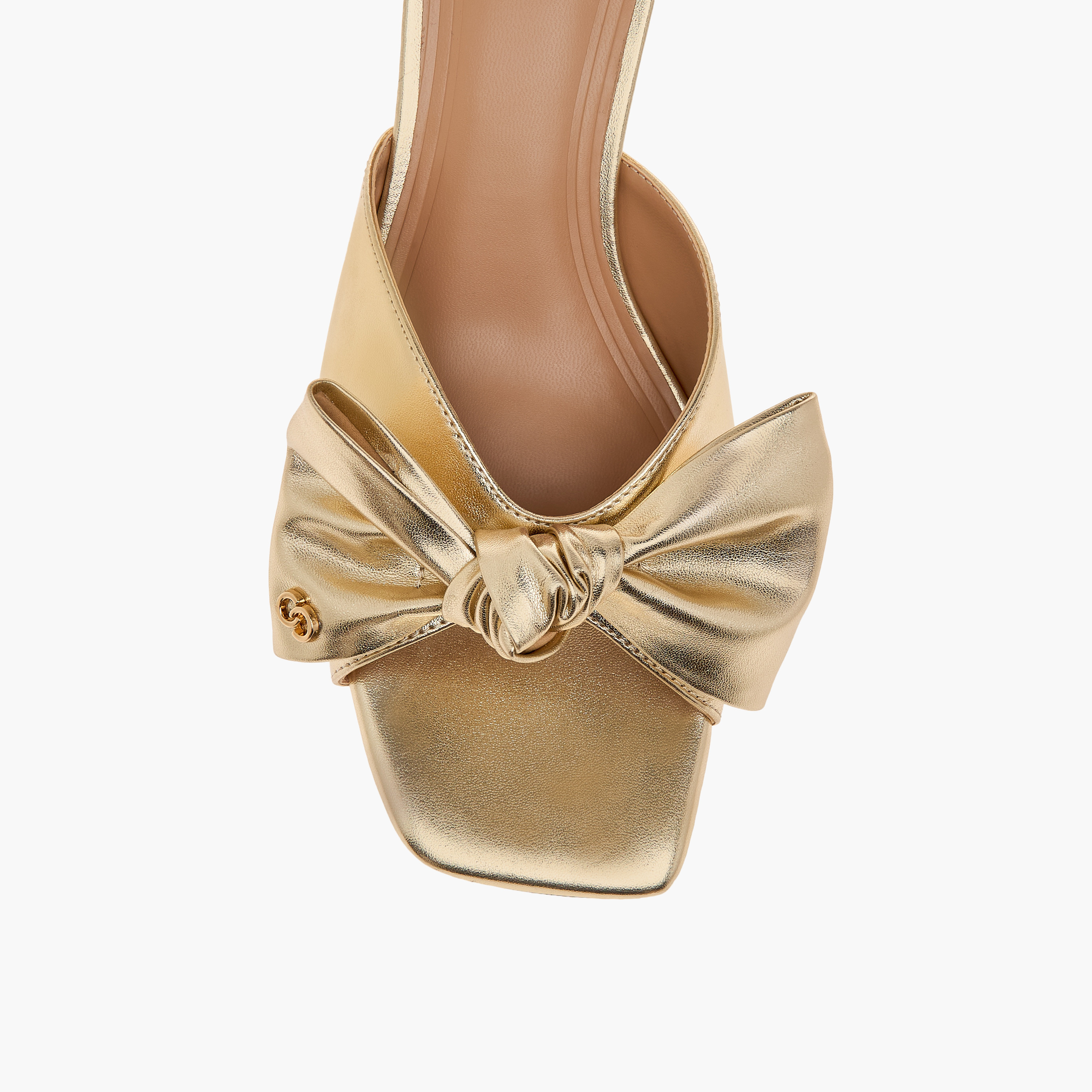 Celeste Women's Bow Detail Slip-On Sandals with Block Heels - J06005-007-women-shoes-sandals-heeled-image-4