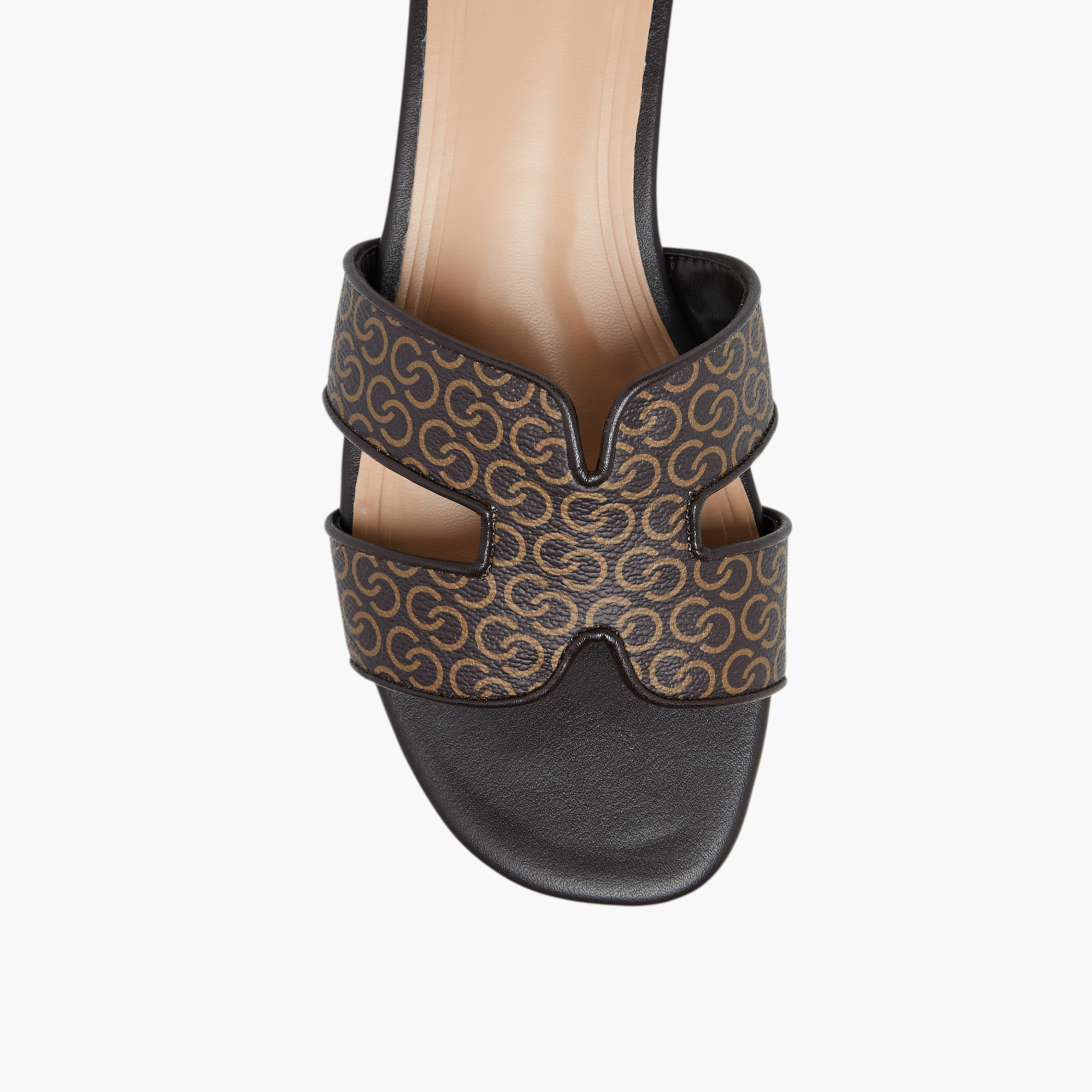 Celeste Women's Monogram Print Slip-On Sandals-women-shoes-flats-sandals-image-4