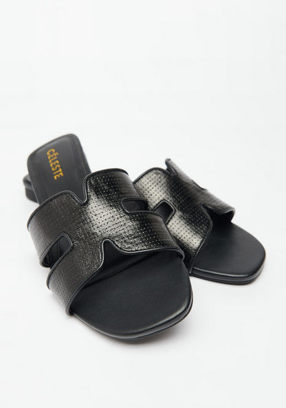 Celeste Women's Textured Open Toe Slip-On Sandals-Women%27s Flat Sandals-image-5