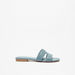 Celeste Women's Textured Open Toe Slip-On Sandals-Women%27s Flat Sandals-thumbnailMobile-2