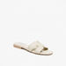 Elle Women's Monogram Embossed Slip-On Sandals-Women%27s Flat Sandals-thumbnail-0