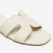 Elle Women's Monogram Embossed Slip-On Sandals-Women%27s Flat Sandals-thumbnail-4