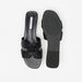 Elle Women's Monogram Embossed Slip-On Sandals-Women%27s Flat Sandals-thumbnailMobile-3