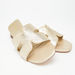 Celeste Women's Textured Open Toe Slip-On Sandals-Women%27s Flat Sandals-thumbnail-5