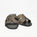 Celeste Women's Textured Open Toe Slip-On Sandals-Women%27s Flat Sandals-thumbnail-5