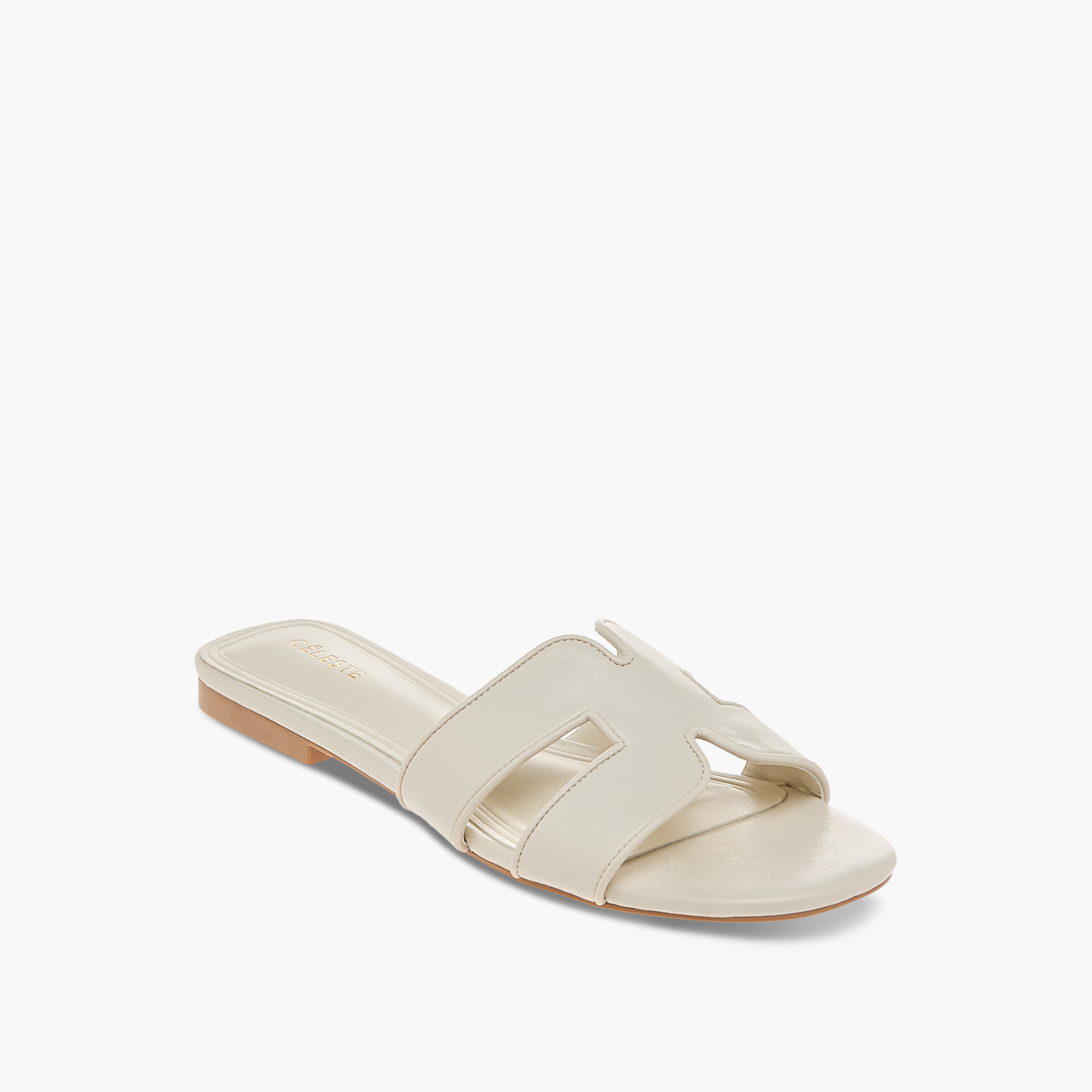 Celeste Women's Solid Slip-On Flat Sandals - J06007-001-women-shoes-flats-sandals-image-2