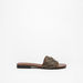 Celeste Women's Monogram Print Slip-On Slide Sandals-Women%27s Flat Sandals-thumbnailMobile-2