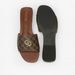 Celeste Women's Monogram Print Slip-On Slide Sandals-Women%27s Flat Sandals-thumbnailMobile-3