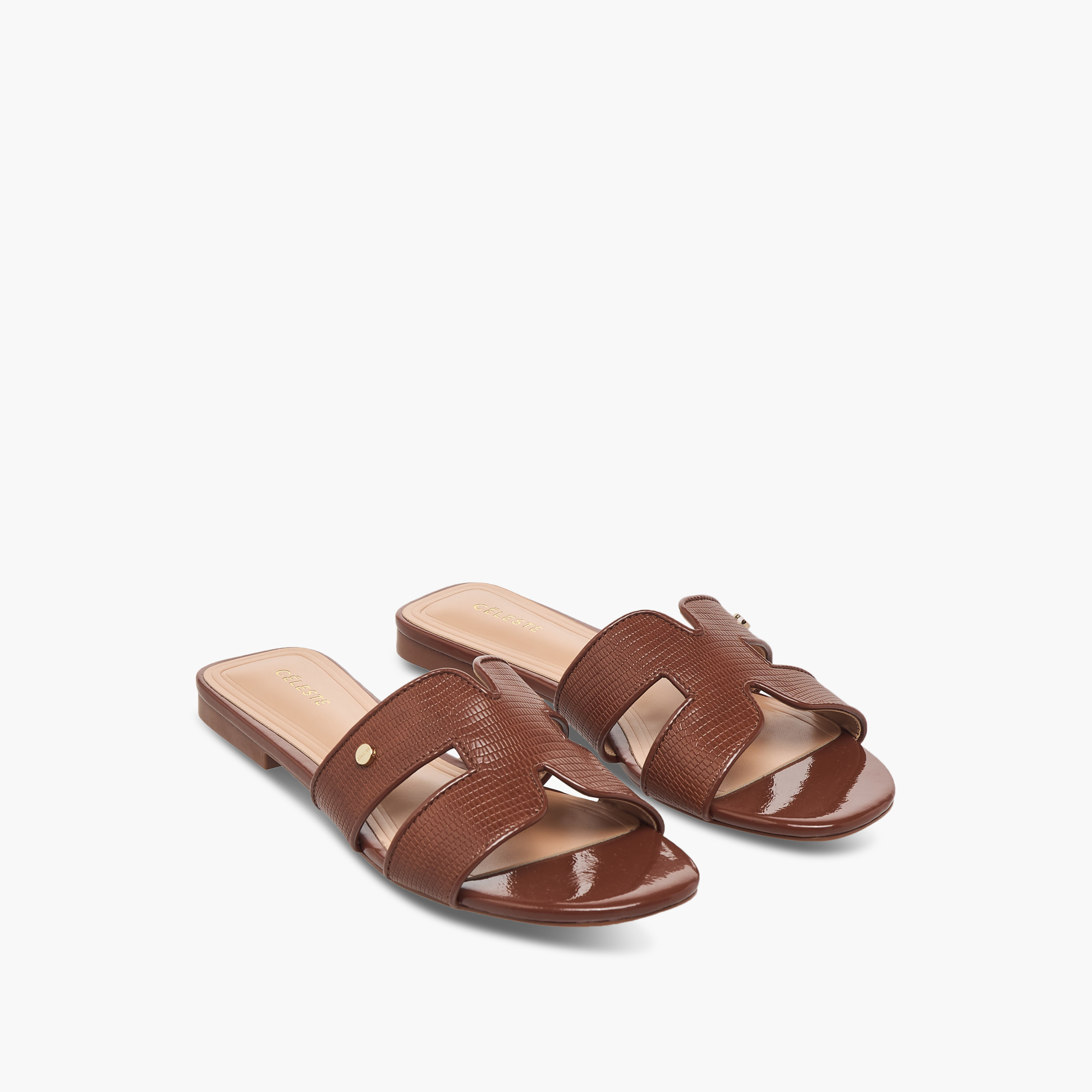 Celeste Women's Textured Slip-On Flat Sandals-women-shoes-flats-sandals-image-1