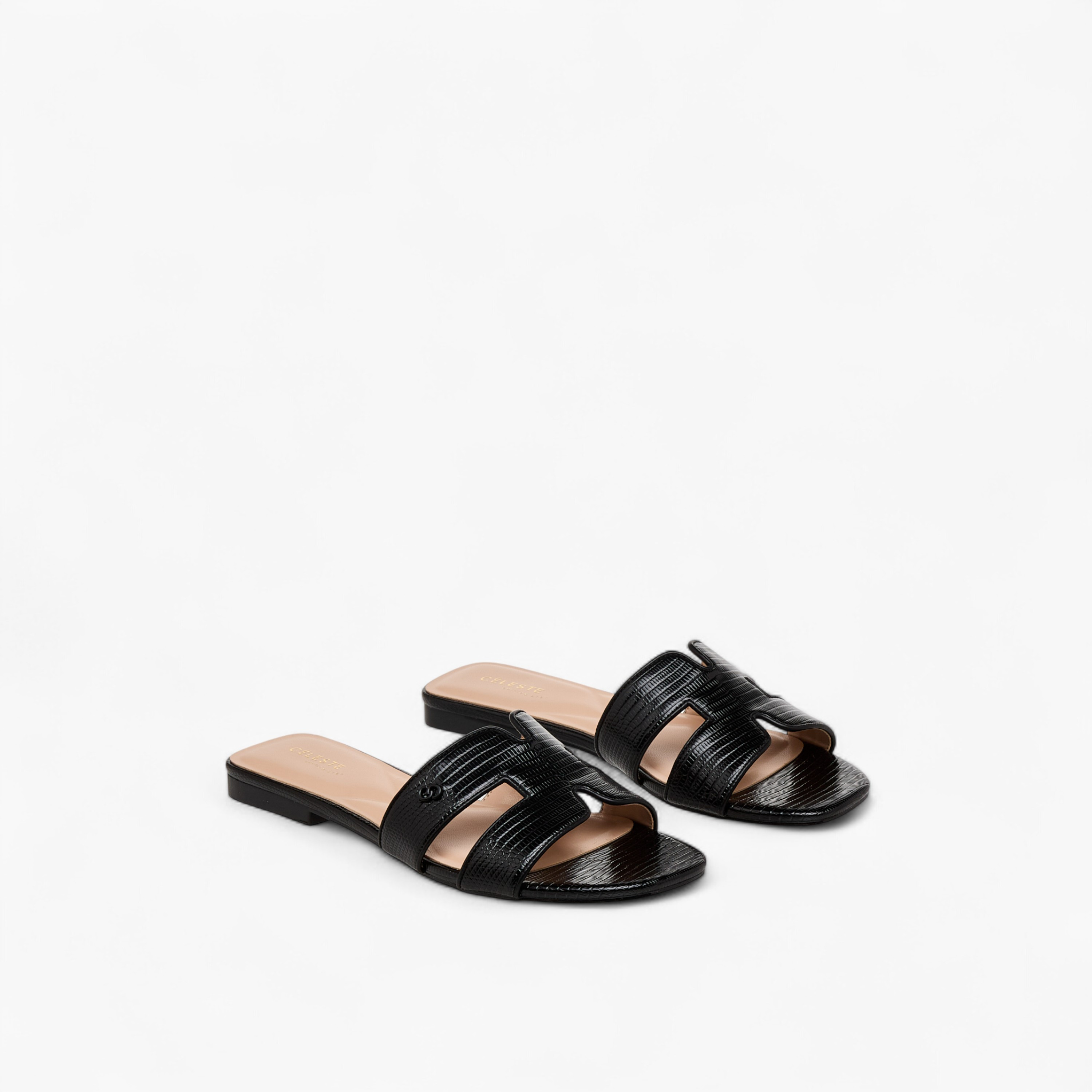 Celeste Women Animal Textured Slide Sandals-women-shoes-flats-sandals-image-1