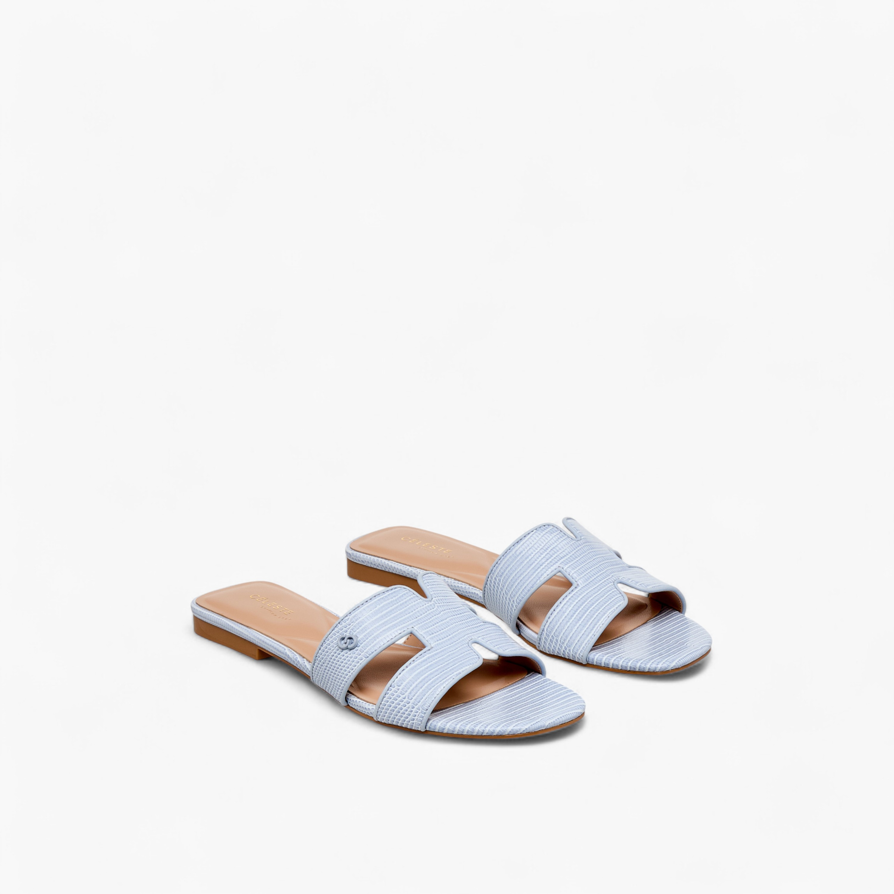Celeste Women Animal Textured Slide Sandals-women-shoes-flats-sandals-image-1