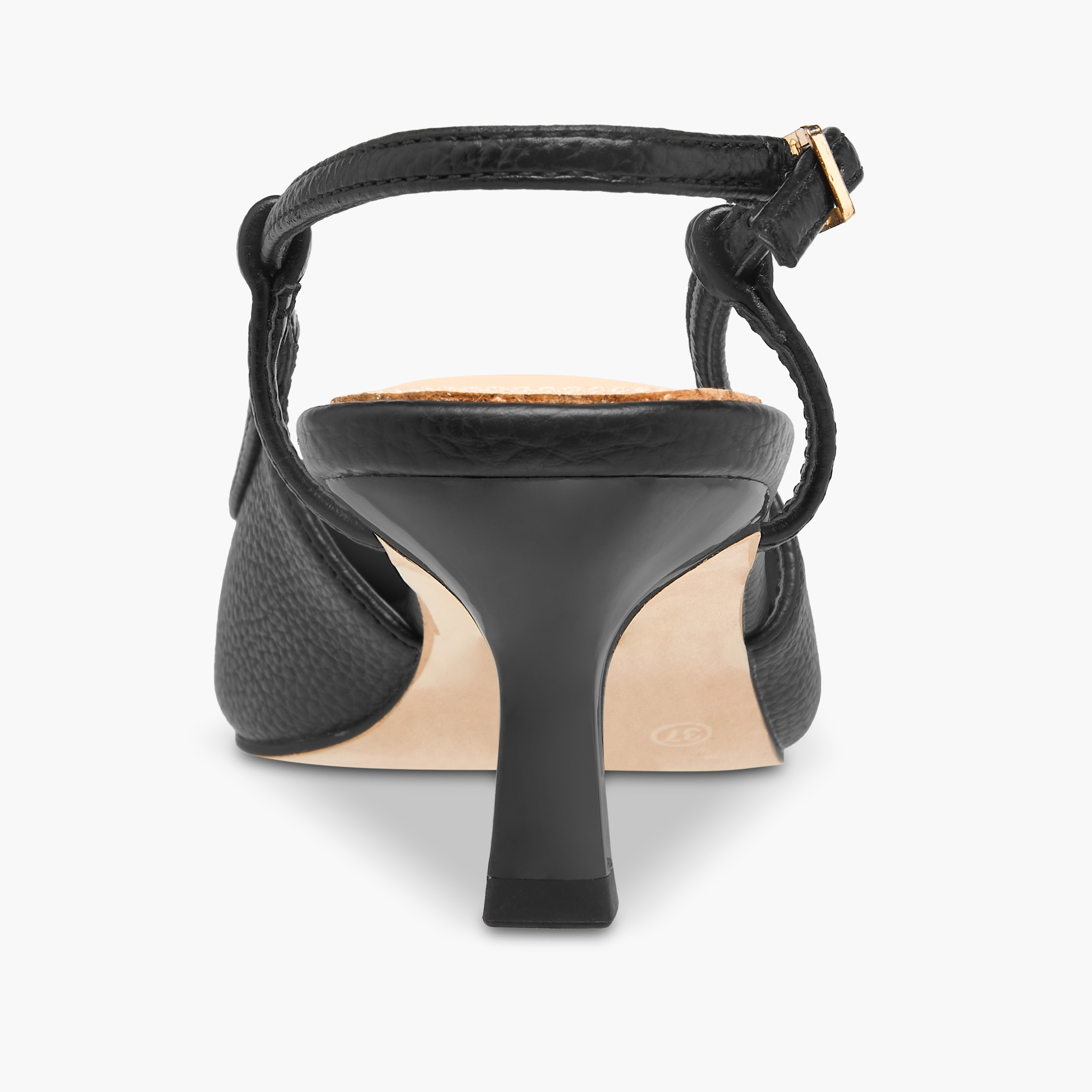 Paprika Women's Pointed Shoes with Kitten Heels and Buckle Closure-women-shoes-heels-image-5