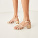 Celeste Women's Embellished Strap Sandals with Block Heels and Buckle Closure-Women%27s Heel Sandals-thumbnailMobile-0