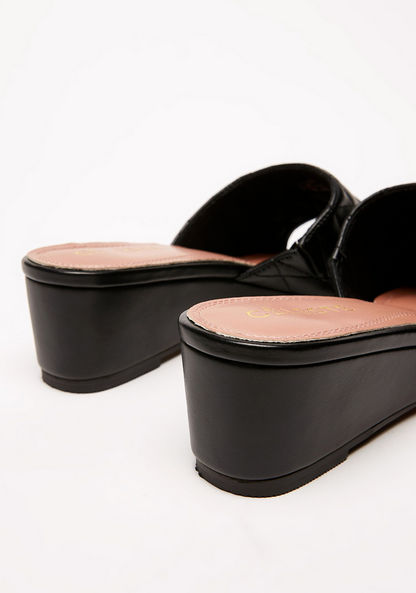 Celeste Woman's Slip-On Sandals with Wedge Heel-Women%27s Heel Sandals-image-2