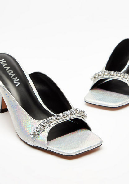 Haadana Studded Slip-On Sandals with Stiletto Heels-Women%27s Heel Sandals-image-3