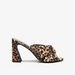 Haadana Animal Print Slip-On Sandals with Block Heels-Women%27s Heel Sandals-thumbnailMobile-1
