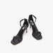 ELLE Women's Monogram Embossed Stiletto Heels with Ankle Strap Closure-Women%27s Heel Sandals-thumbnail-2