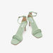 ELLE Women's Monogram Embossed Stiletto Heels with Ankle Strap Closure-Women%27s Heel Sandals-thumbnail-2