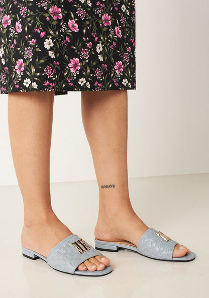 Elle Women's Quilted Slip-On Sandals-Women%27s Flat Sandals-image-1