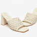 Celeste Women's Slip-On Sandals with Weave Detail and Block Heels-Women%27s Heel Sandals-thumbnail-5