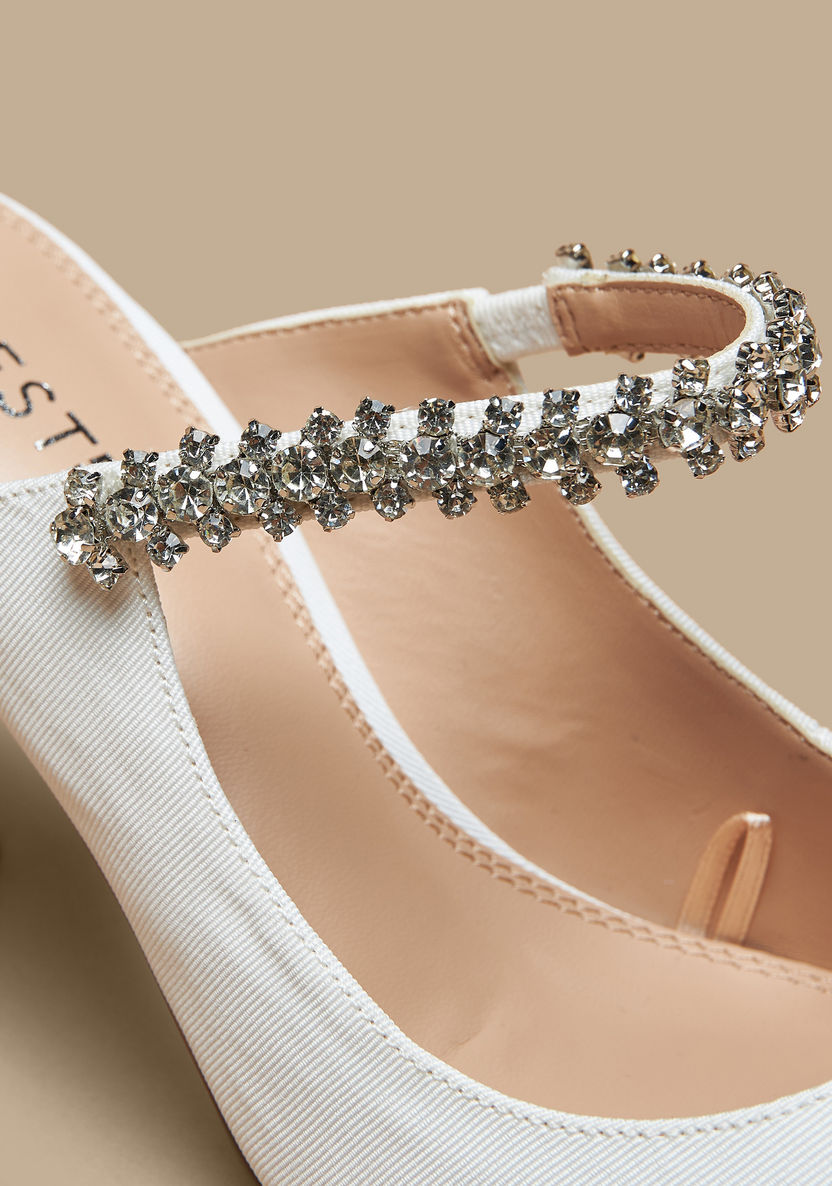 Celeste Women's Embellished Mules with Stiletto Heels-Women%27s Heel Shoes-image-6