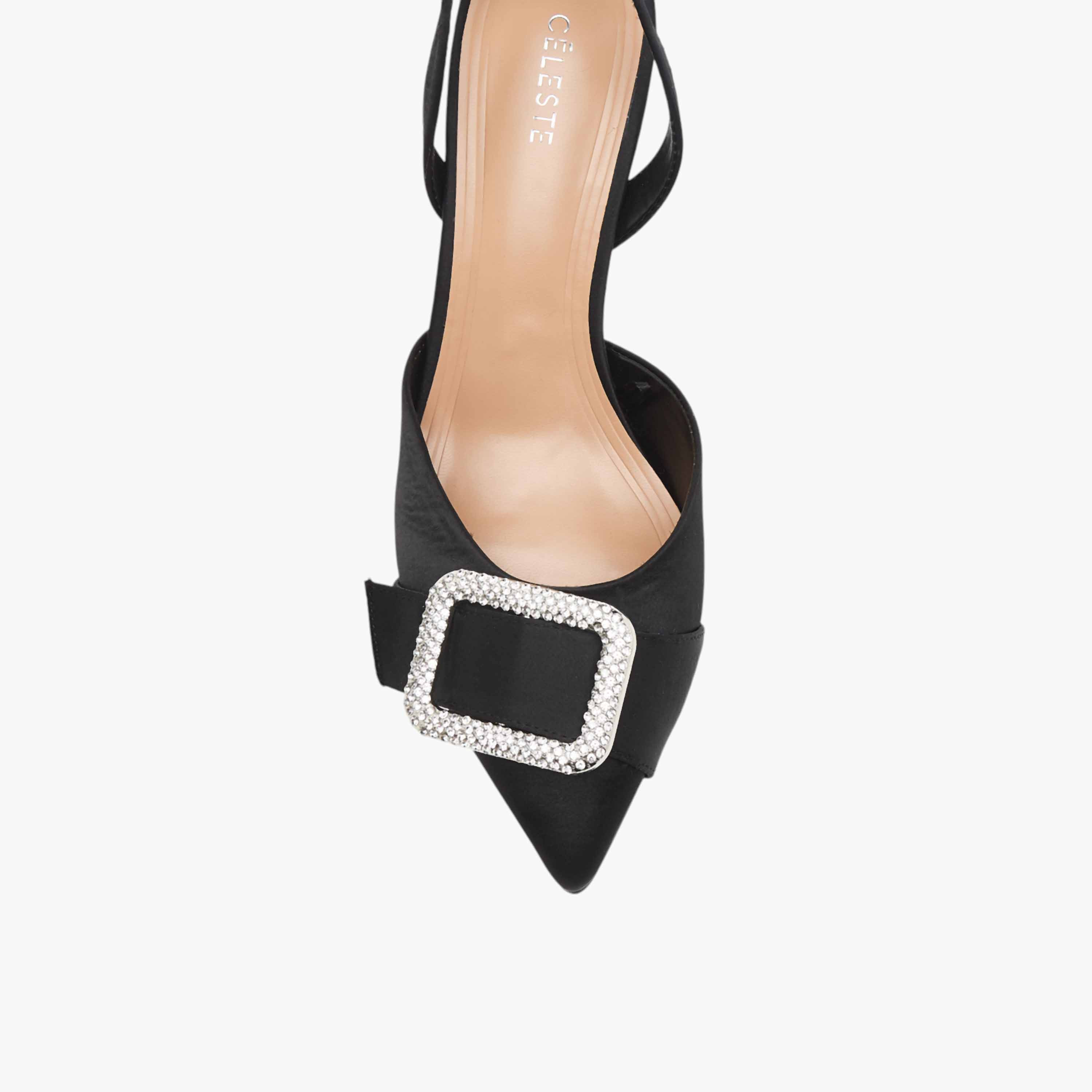 حذاء مزين بحزام خلفي وكعب رفيع وإبزيم إغلاق للنساء من سيليست-women-shoes-sandals-heeled-image-4