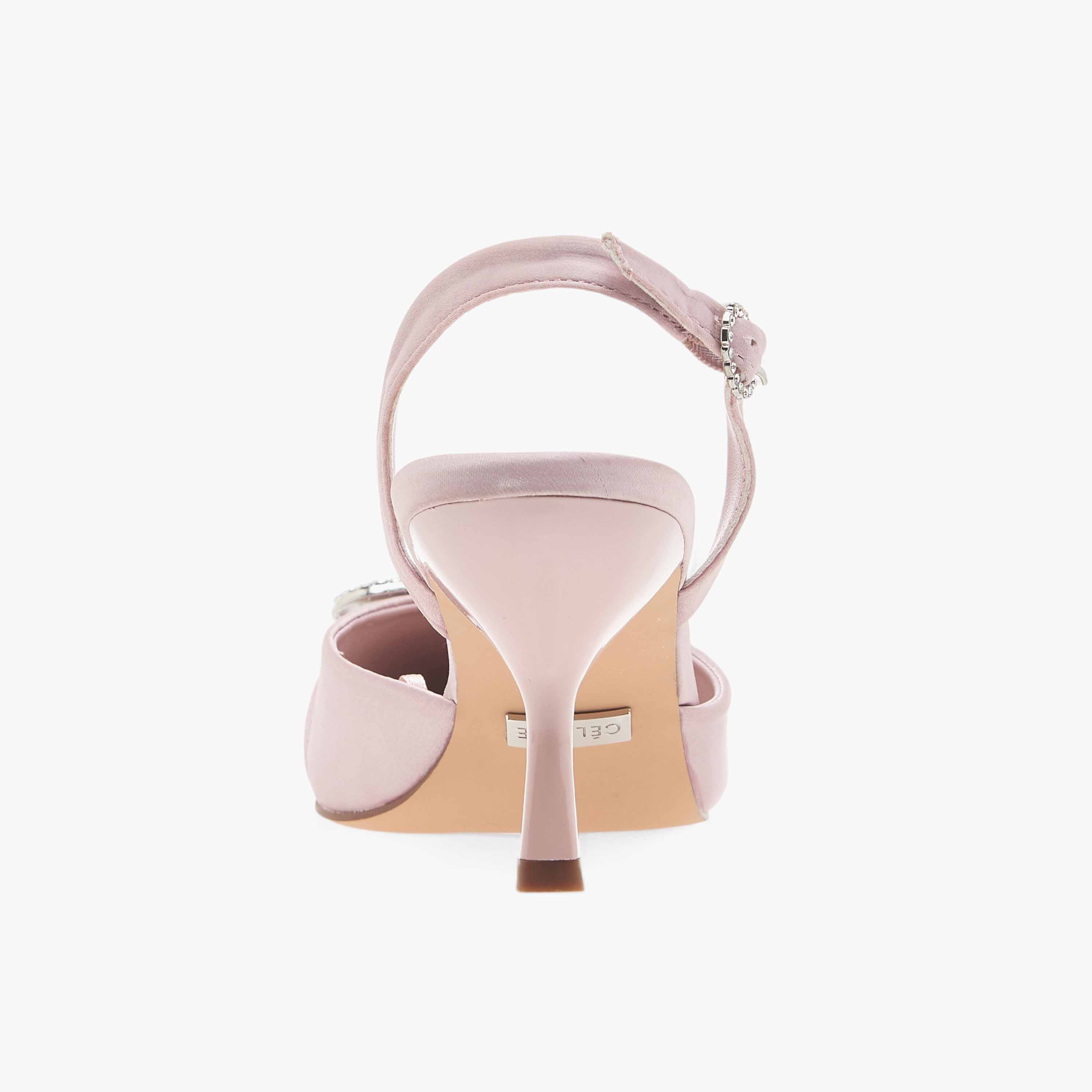 Celeste Women's Embellished Slingback Shoes with Buckle Closure and Stiletto Heels-women-shoes-sandals-heeled-image-5