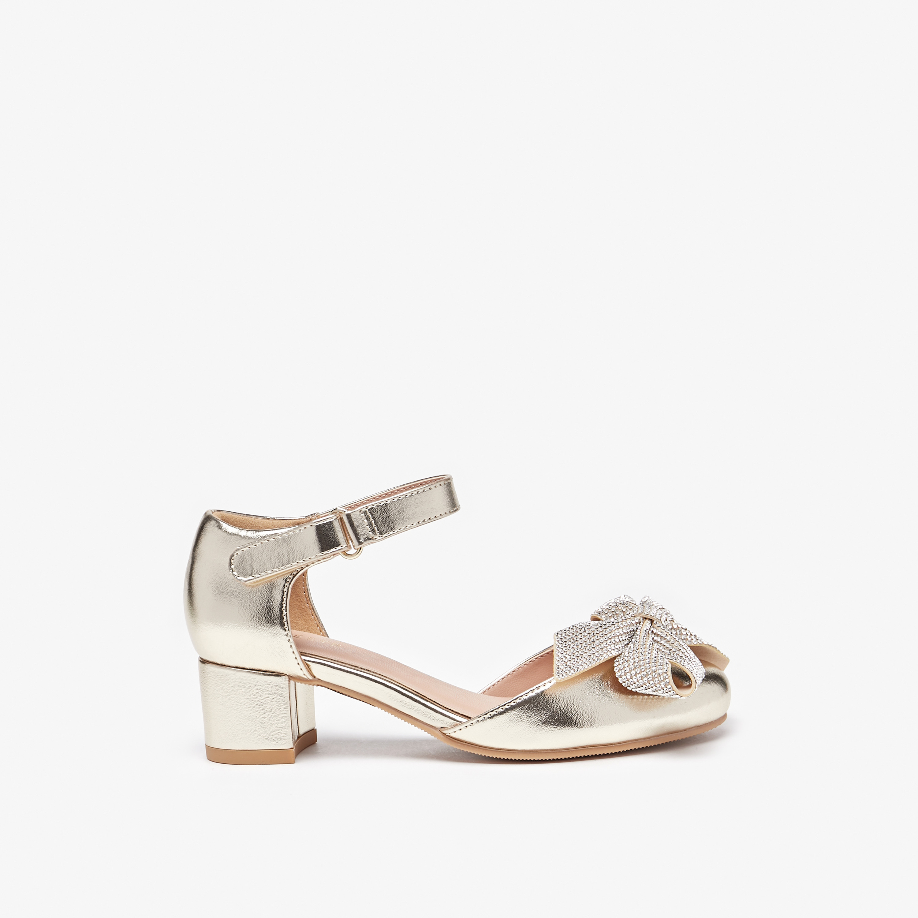 حذاء باليرينا بكعب سميك وفيونكة للبنات من سيليست-girls-shoes-sandals-image-3