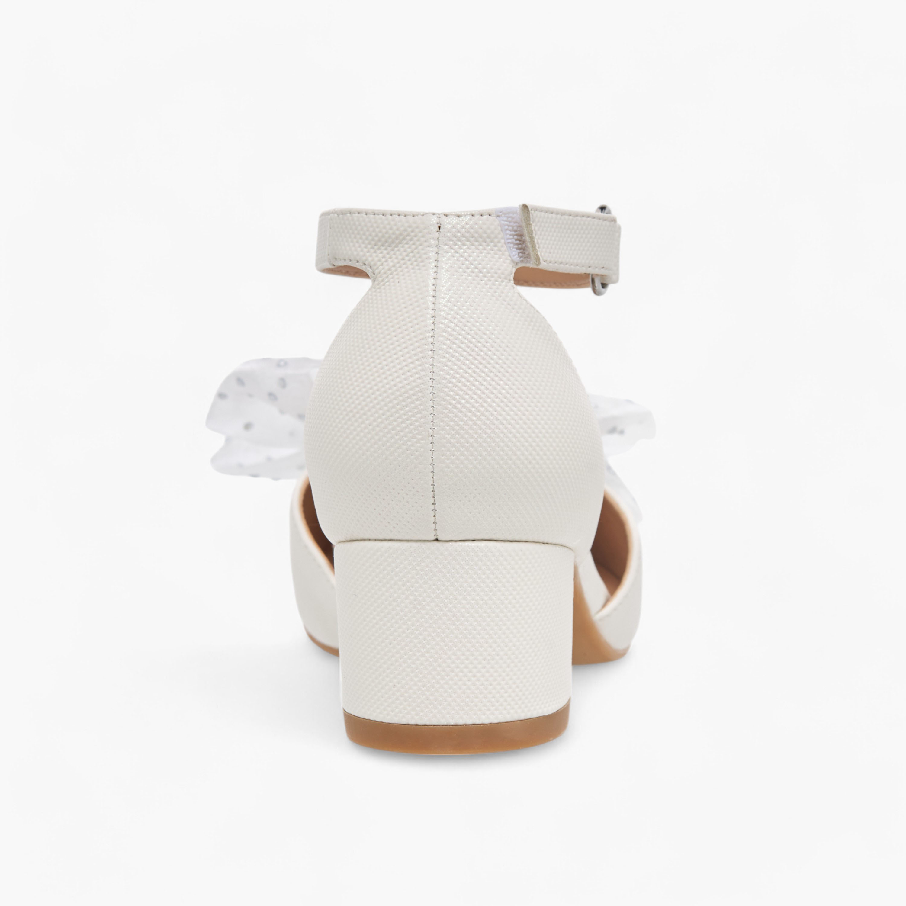 Celeste Girls' Flower Applique Block Heel Shoes with Hook and Loop Closure-girls-shoes-sandals-image-5