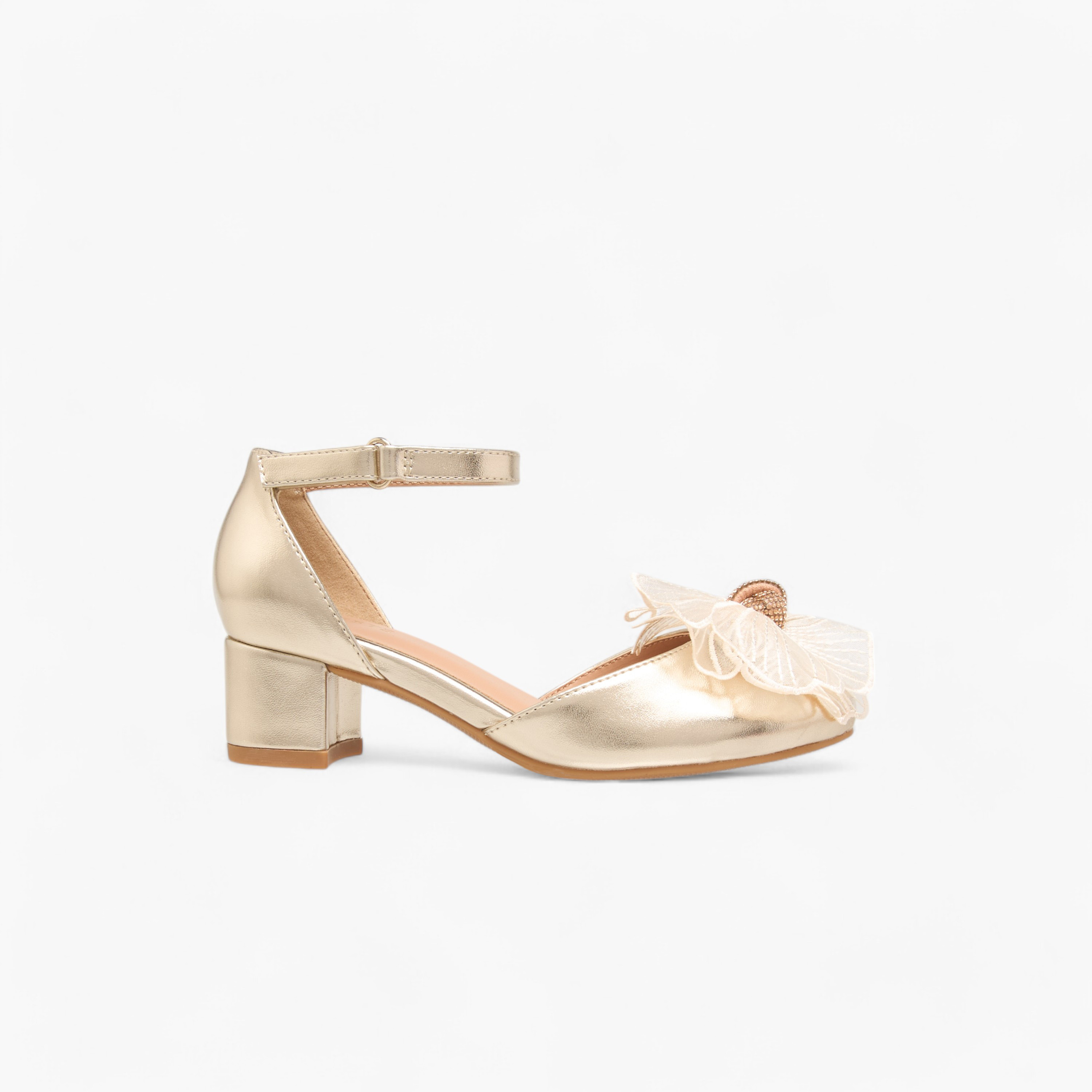 حذاء بزينة زهرية وشريط إغلاق للبنات من سيليست-girls-shoes-sandals-image-3