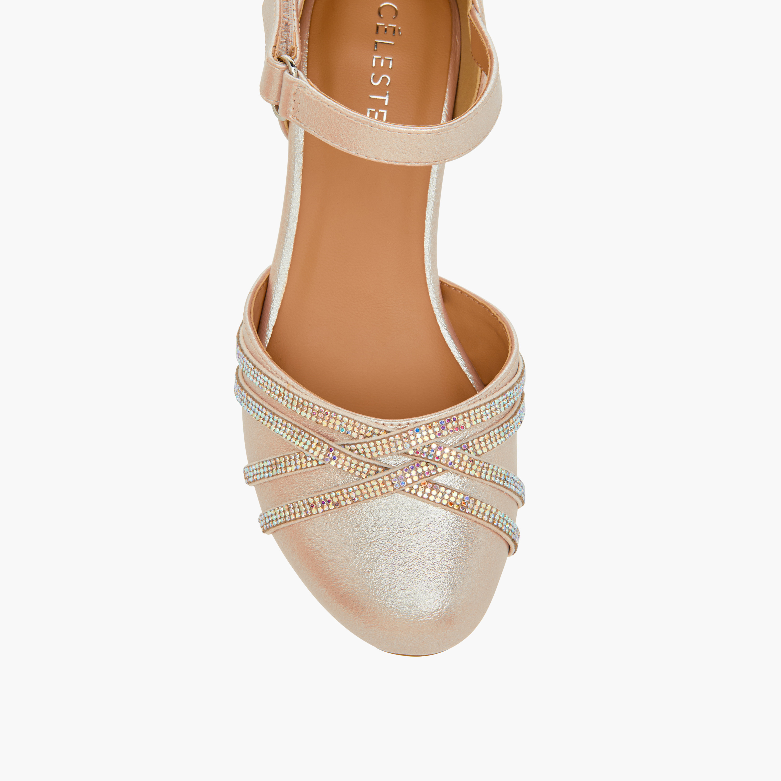 حذاء مزين بكعب سميك وشريط إغلاق لاصق للبنات من سيليست-girls-shoes-ballerinas-image-4