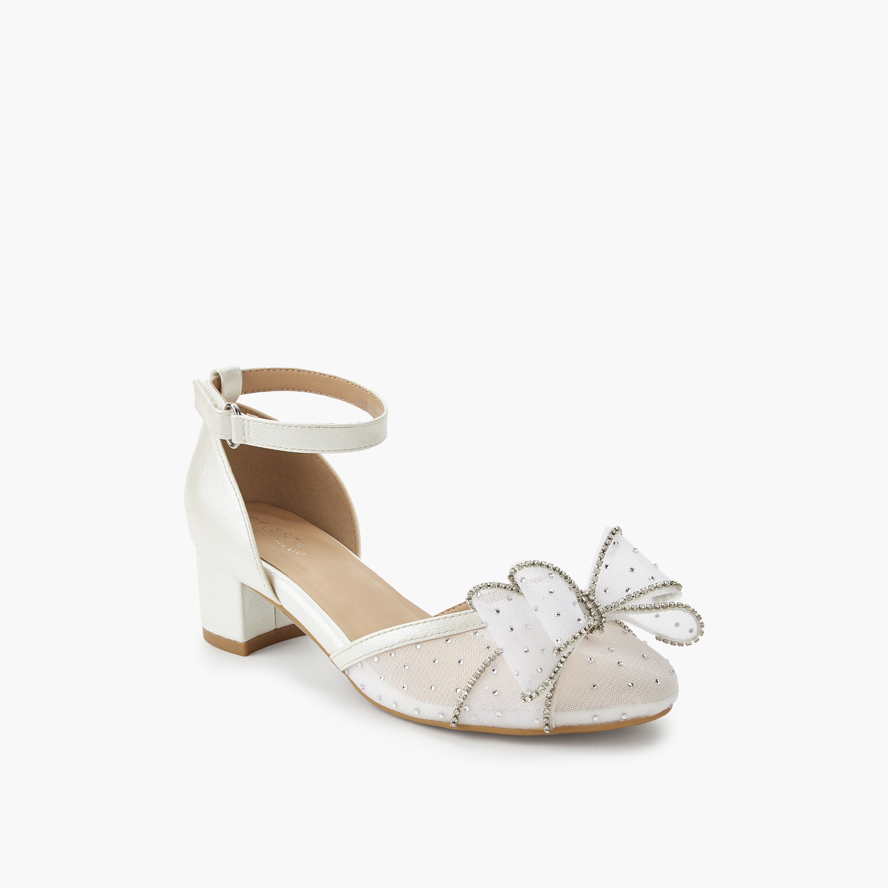 حذاء مزين بكعب سميك للبنات من سيليست-girls-shoes-sandals-image-2