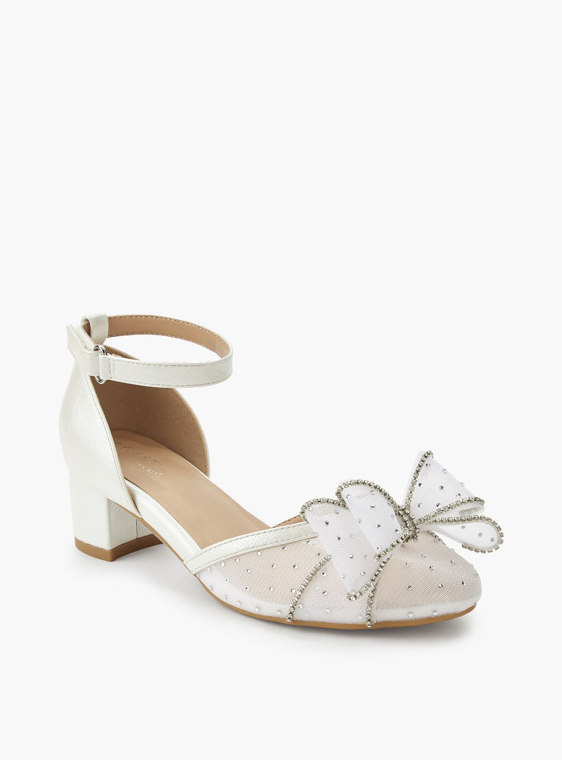 حذاء مزين بكعب سميك للبنات من سيليست-girls-shoes-sandals-image-2
