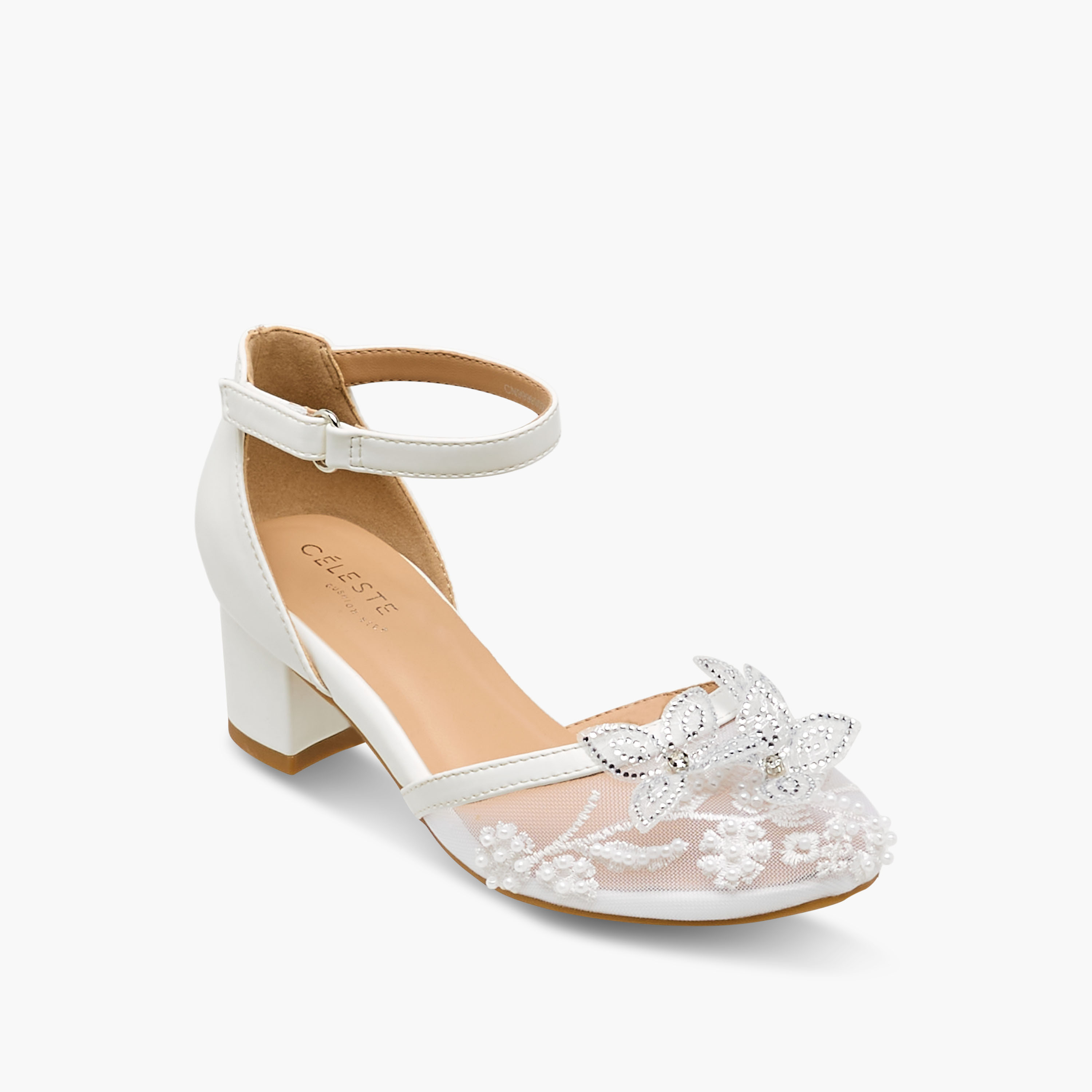 Celeste Girls Block Heel Sandals-girls-shoes-sandals-image-2