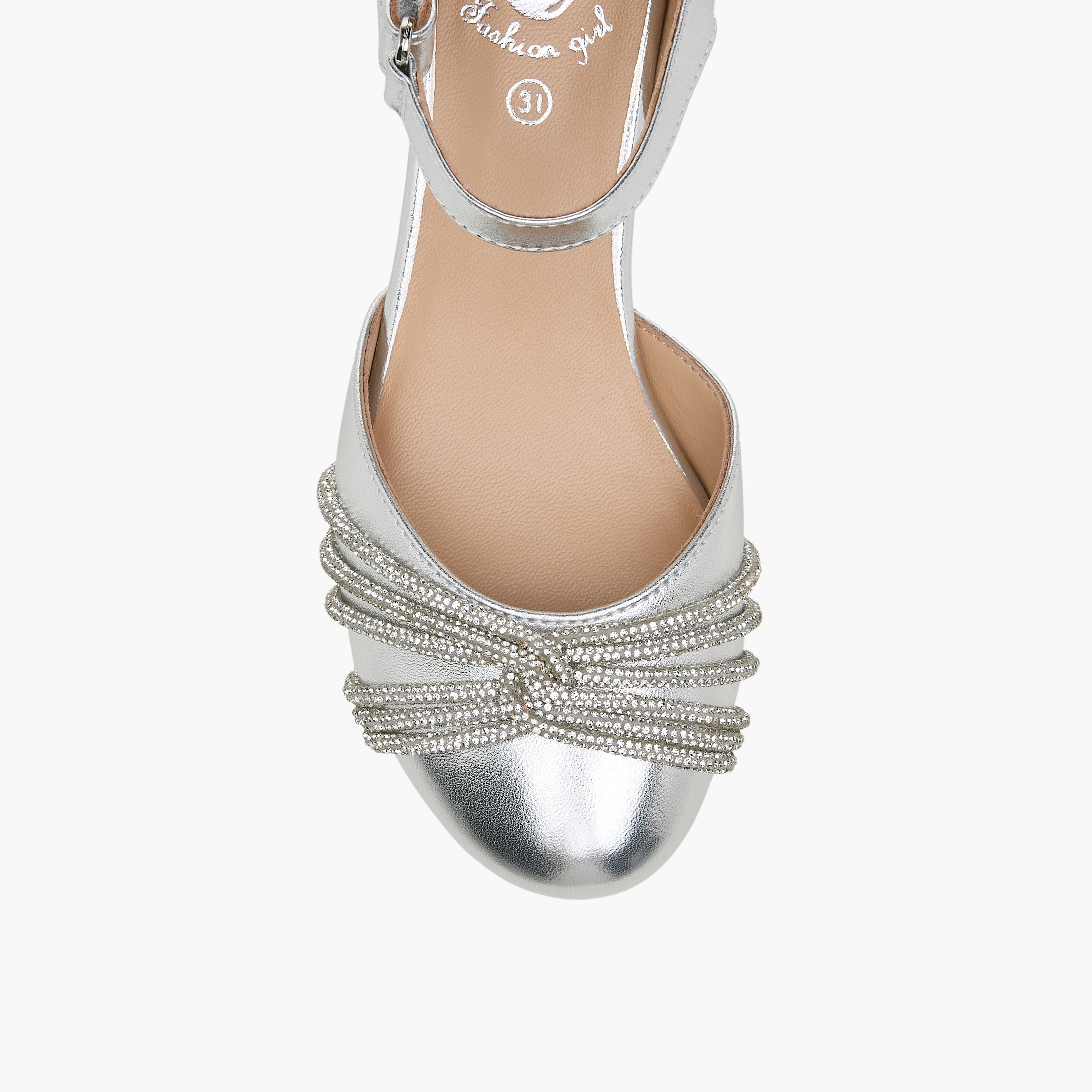 Pablosky Girls Embellished Block Heel Shoes-girls-shoes-sandals-image-4