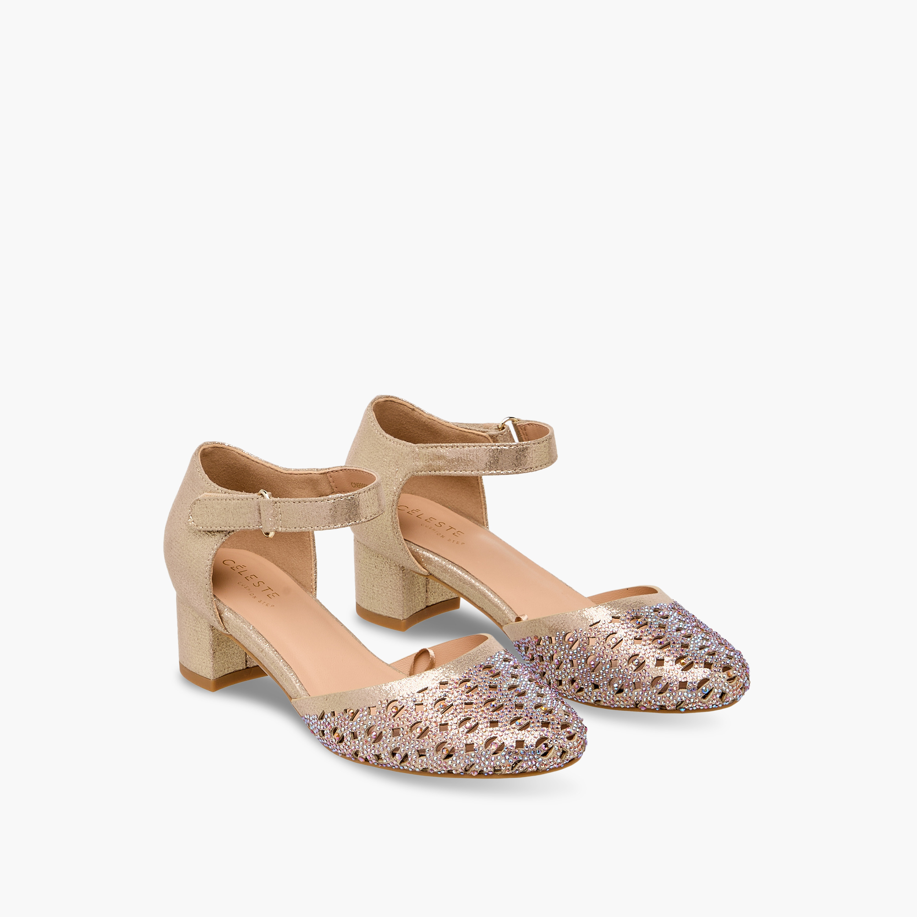 صندل مزين بكعب سميك للبنات من سيليست-girls-shoes-sandals-image-1