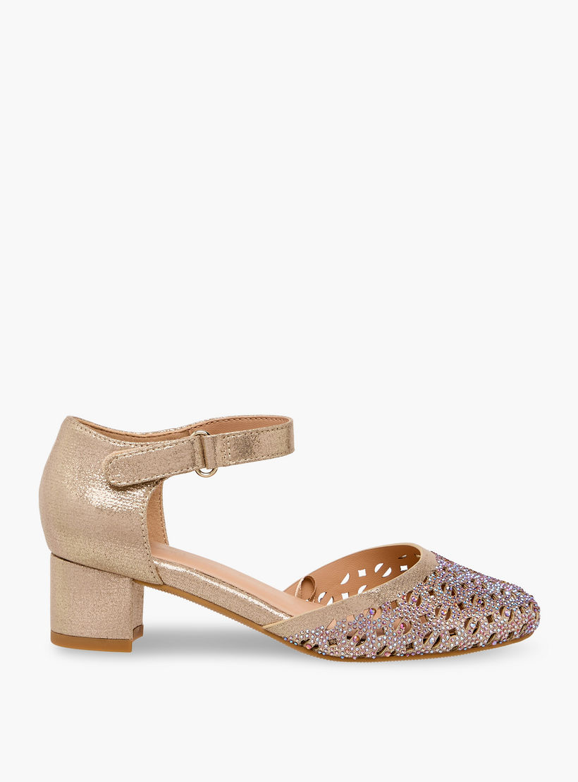 صندل مزين بكعب سميك للبنات من سيليست-girls-shoes-sandals-image-3