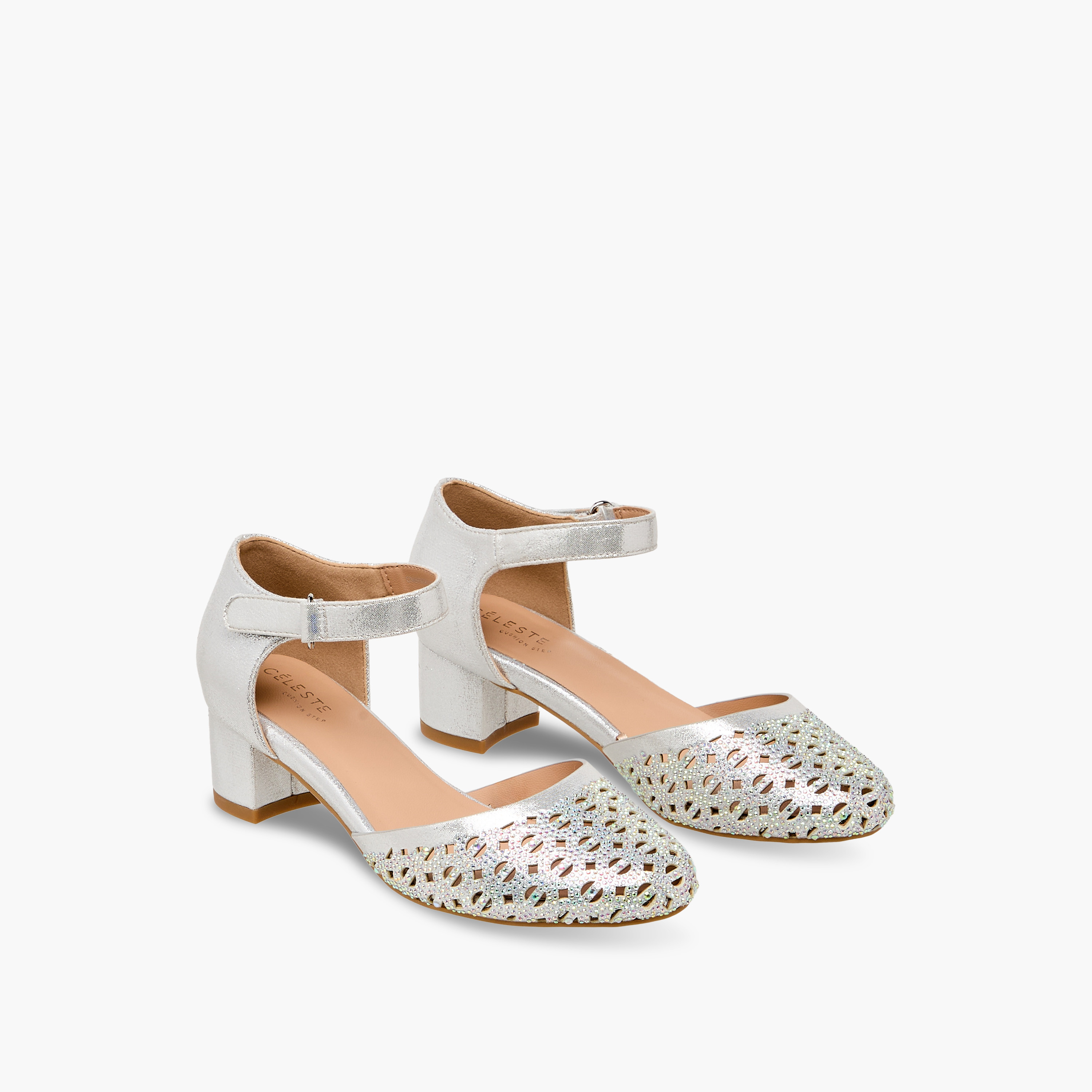 صندل مزين بكعب سميك للبنات من سيليست-girls-shoes-sandals-image-1