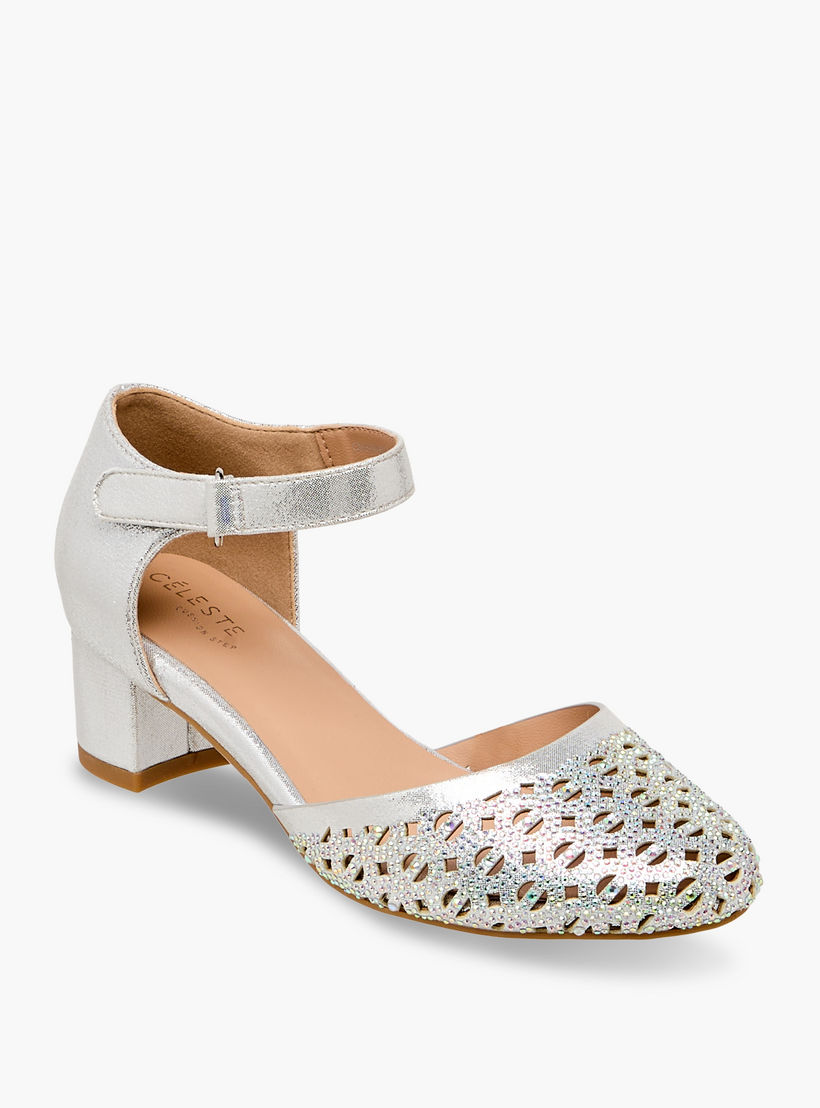 صندل مزين بكعب سميك للبنات من سيليست-girls-shoes-sandals-image-2