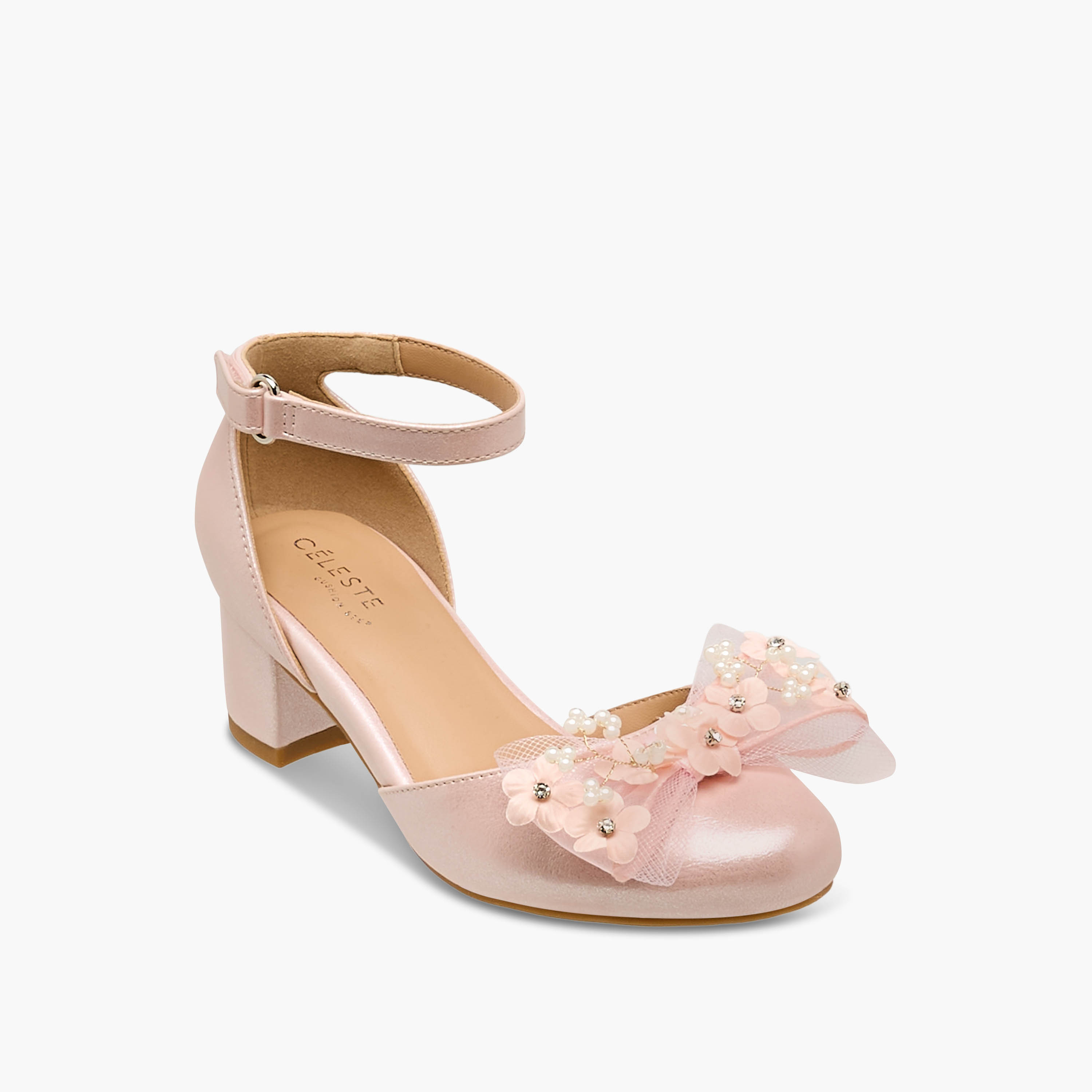 Celeste Girls Block Heel Sandals-girls-shoes-sandals-image-3